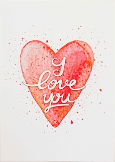 S005 Открытка ручной работы 10х15 см - Мое сердце