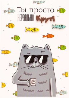 S150 Открытка Simple Cards 10х15 см - Ты крут!