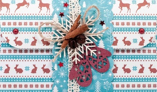 К238 Подарочный конверт ручной работы - Зимнее настроение