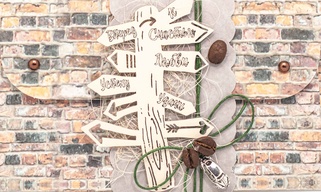 К314 Подарочный конверт ручной работы - Верный путь