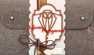 К382 Подарочный конверт ручной работы -  Даниэль