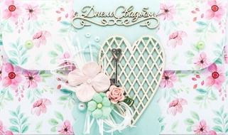 К412 Подарочный конверт ручной работы - Волшебный день