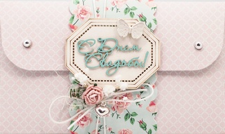 К448 Подарочный конверт ручной работы - Сияющая любовь