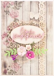 М439 Открытка ручной работы 10х15 см - Мелодия ветра